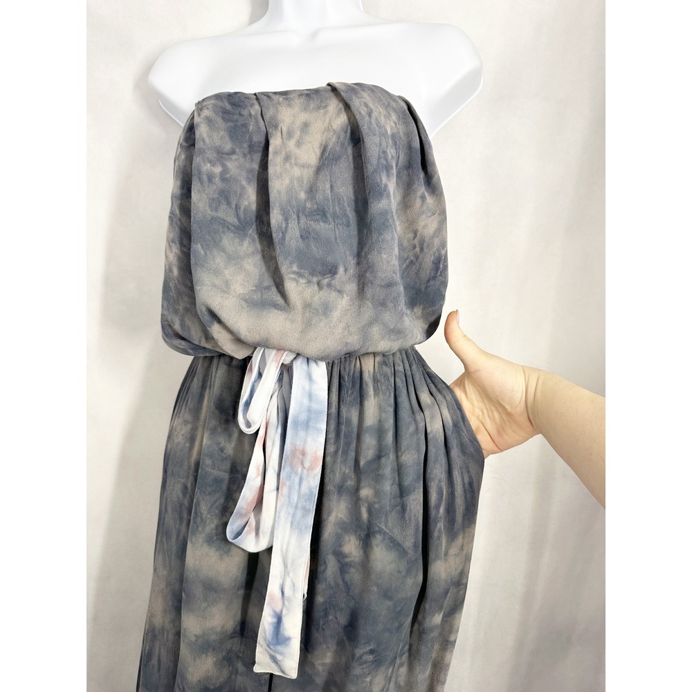 Free‎ People Just Float Strapless Tie Dye Gray Jumpsuit Womens Size Medium - Picture 3 of 13